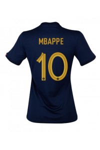 Fotbalové Dres Francie Kylian Mbappe #10 Dámské Domácí Oblečení MS 2022 Krátký Rukáv